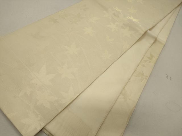 平和屋着物＊夏物 六通柄袋帯 芝楓文 金糸 正絹 逸品 CAAW9086oy