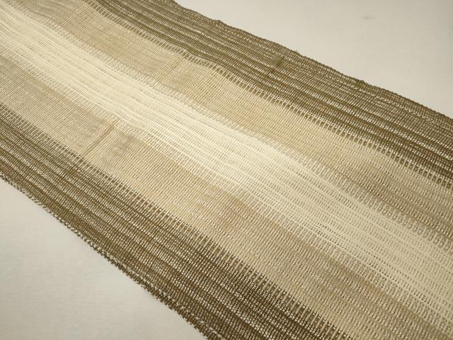 平和屋着物＊夏物 八寸名古屋帯 間道 正絹 逸品 CAAW9098oy