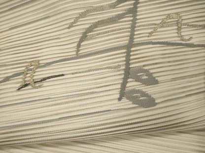 平和屋着物＊夏物 八寸名古屋帯 絽綴れ 音符 金銀糸 正絹 逸品 CAAW9101oy