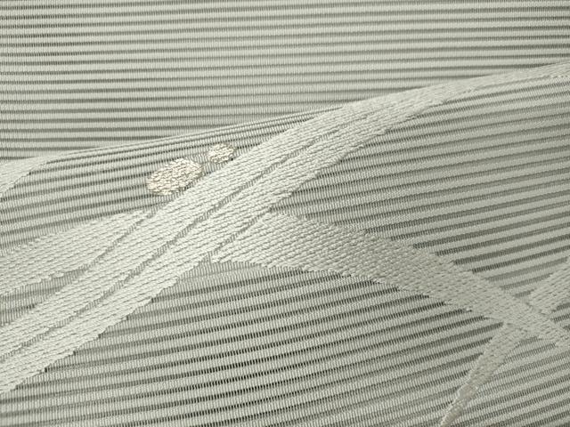 平和屋着物＊夏物　八寸名古屋帯　絽綴れ　露芝文　銀糸　正絹　逸品　未使用　CAAW9102oy