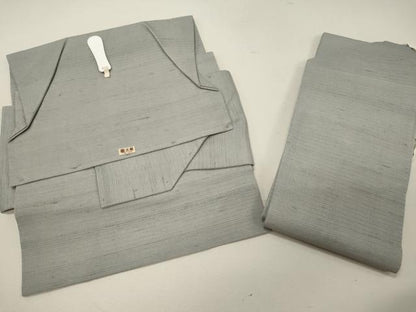 平和屋着物＊夏物 つけ帯 絽紬 絞り 手描き 海老 三越扱い 正絹 逸品 CAAW9106oy