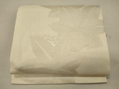 平和屋着物＊夏物 全通柄 京袋帯 楓文 銀糸 正絹 逸品 未使用 CAAW9117oy