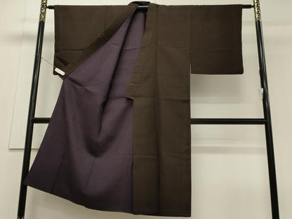 平和屋着物■男性 紬 間道 正絹 逸品 CAAW9186oy