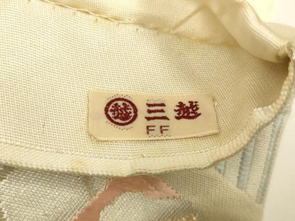 平和屋着物◎六通柄袋帯　唐織　松皮菱花鳥文　正絹　逸品　CAAW9243qe