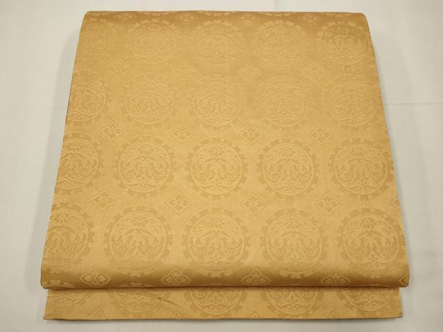 平和屋着物◎両面 全通柄袋帯 更紗花文 正絹 逸品 CAAW9264qe