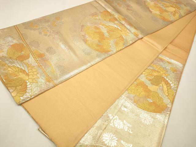 平和屋着物◎六通柄袋帯　花鳥丸文　金銀糸　正絹　逸品　CAAW9270qe
