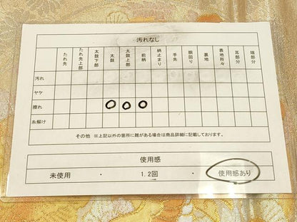 平和屋着物◎六通柄袋帯　花鳥丸文　金銀糸　正絹　逸品　CAAW9270qe