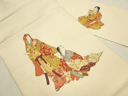 平和屋着物◎九寸名古屋帯 女人文 正絹 逸品 CAAW9345qe