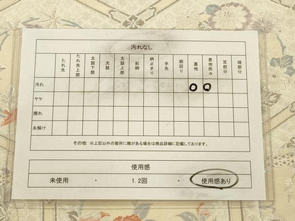 平和屋着物◎六通柄袋帯　唐織　亀甲花丸文　銀糸　正絹　逸品　CAAW9361qe