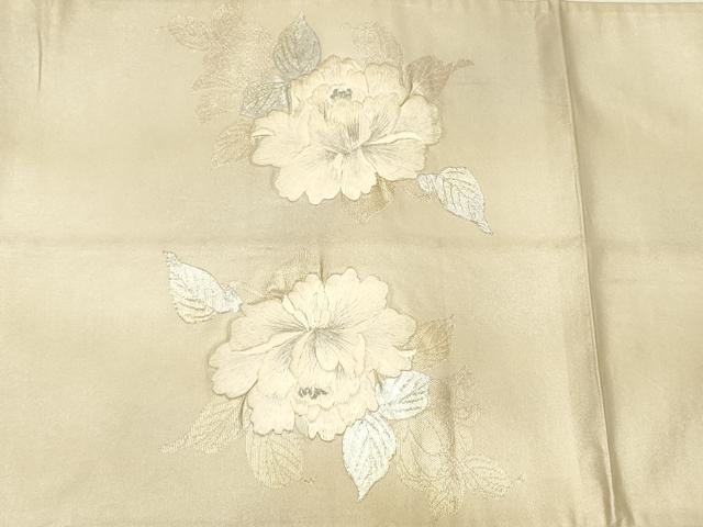 平和屋着物◎六通柄袋帯　刺繍　枝花文　金銀彩　正絹　逸品　CAAW9499qe