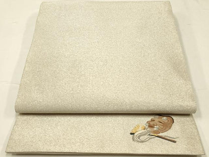 平和屋着物◎全通柄袋帯　綴れ　銀糸　正絹　逸品　CAAW9538qe