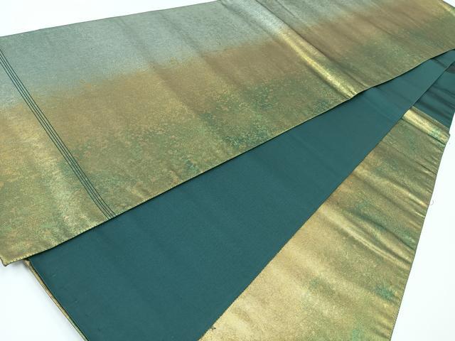 平和屋着物◎六通柄袋帯 霞文 引箔 正絹 逸品 CAAW9723nb