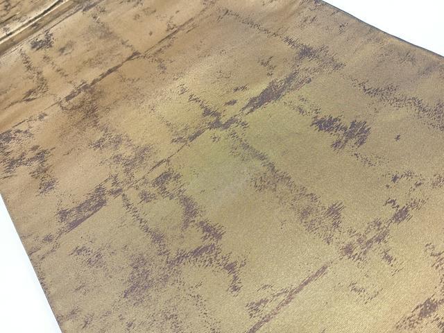 平和屋着物◎六通柄袋帯 霞文 引箔 正絹 逸品 未使用 CAAW9765nb