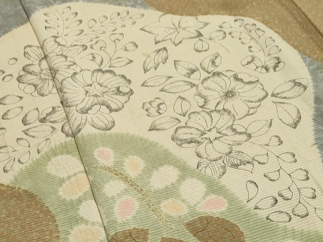 平和屋着物＊夏物 訪問着 絽 辻が花 金彩 正絹 逸品 CAAW9867gh