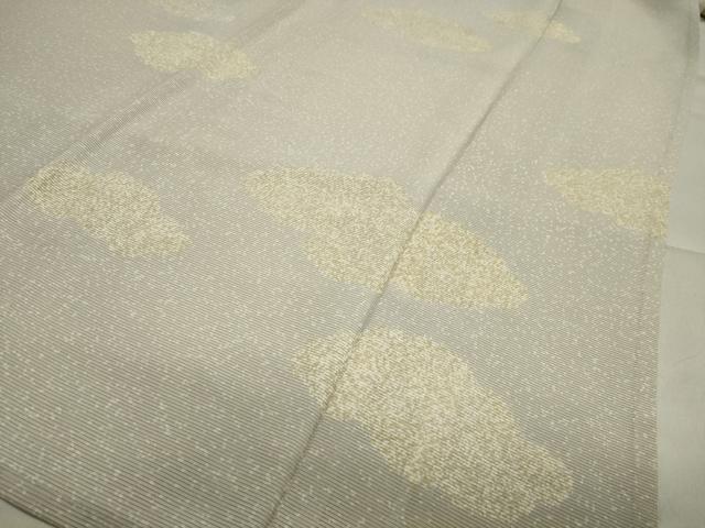 平和屋着物＊夏物 訪問着 絽 駒刺繍 雲重ね花文 銀彩 正絹 逸品 CAAW9868gh