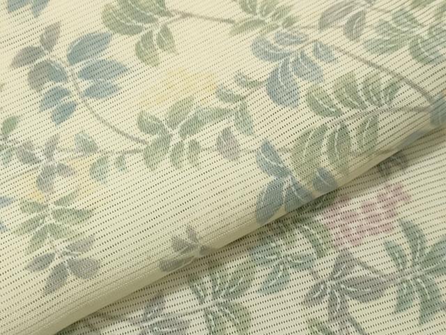 平和屋着物＊夏物 小紋 絽 草花文 正絹 逸品 CAAW9870gh