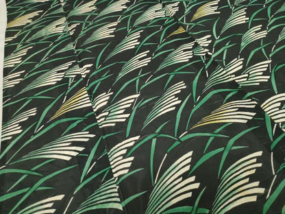 平和屋着物＊夏物 小紋 絽 草木文 黒地 正絹 逸品 CAAW9874gh