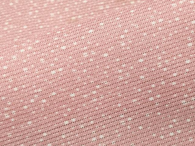 平和屋着物＊夏物 小紋 絽 大小あられ 洗える着物 CAAW9886gh