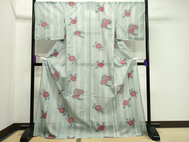 平和屋着物＊夏物 小紋 絽 辻が花 金彩 洗える着物 未使用 CAAW9889gh
