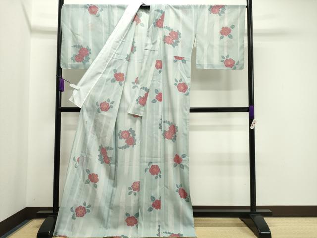 平和屋着物＊夏物 小紋 絽 辻が花 金彩 洗える着物 未使用 CAAW9889gh