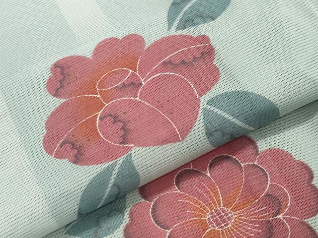 平和屋着物＊夏物 小紋 絽 辻が花 金彩 洗える着物 未使用 CAAW9889gh
