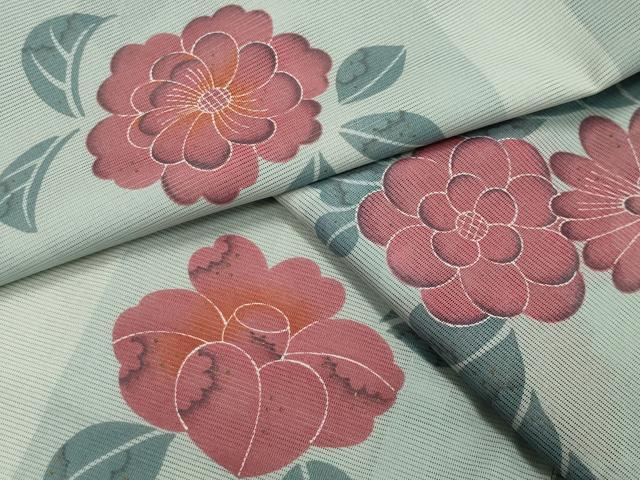 平和屋着物＊夏物 小紋 絽 辻が花 金彩 洗える着物 未使用 CAAW9889gh
