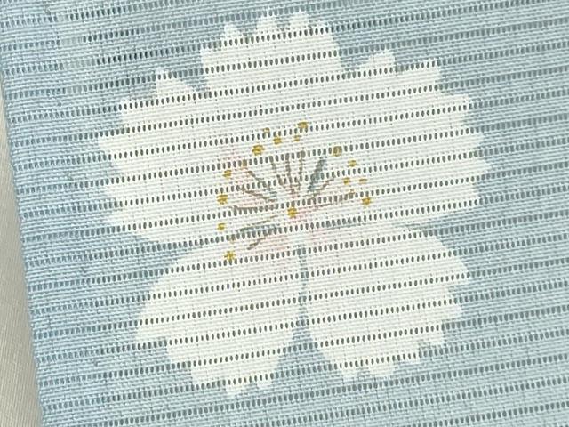 平和屋着物＊夏物　小紋　絽　舞桜文　洗える着物　CAAW9891gh