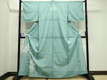 平和屋着物＊夏物　色留袖　絽　草花文　銀彩　洗える着物　未使用　CAAW9902gh