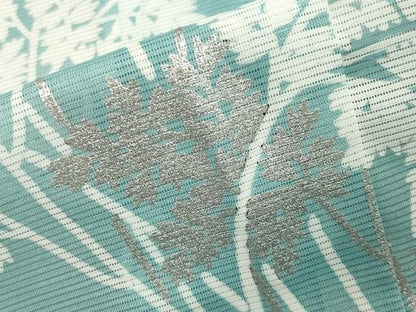 平和屋着物＊夏物　色留袖　絽　草花文　銀彩　洗える着物　未使用　CAAW9902gh