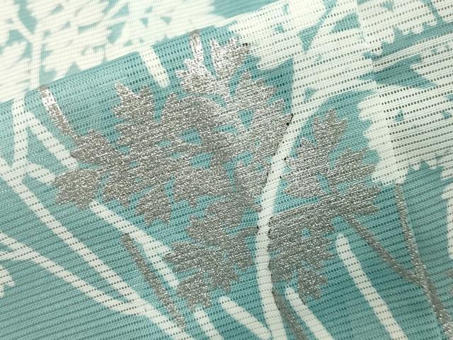 平和屋着物＊夏物　色留袖　絽　草花文　銀彩　洗える着物　未使用　CAAW9902gh