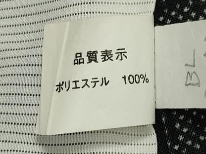 平和屋着物＊夏物 小紋 紗 吉祥更紗花文 黒地 洗える着物 CAAW9903gh