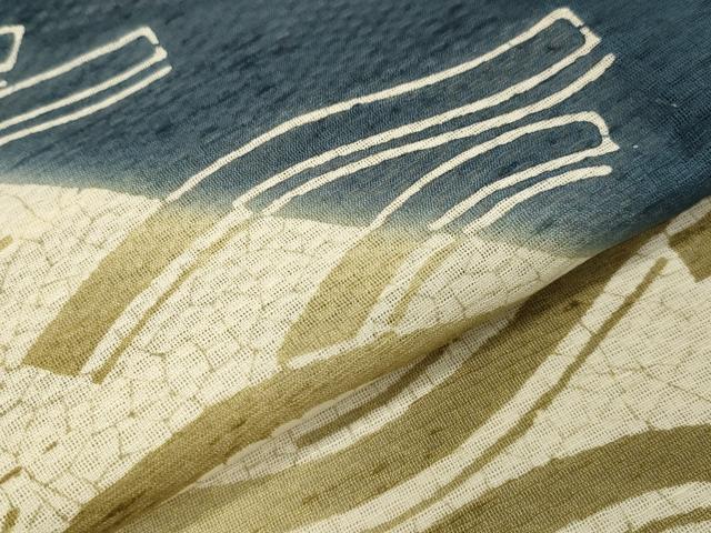 平和屋着物＊夏物　訪問着　紗紬　吉祥文　正絹　逸品　CAAW9904gh