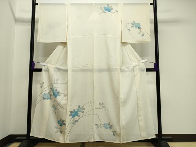 平和屋着物＊夏物 訪問着 絽 枝花文 正絹 逸品 CAAW9907gh