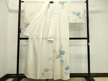 平和屋着物＊夏物 訪問着 絽 枝花文 正絹 逸品 CAAW9907gh