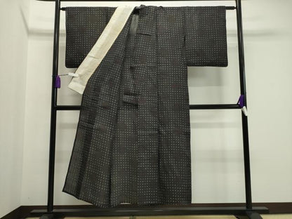 平和屋着物＊夏物　上布　吉祥丸文　麻　逸品　CABK2386gh