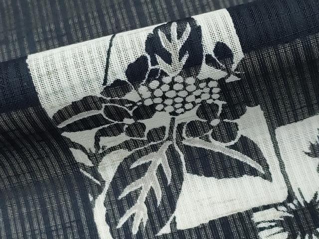 平和屋着物＊夏物 小紋 紗 色紙重ね花文 洗える着物 CAAW9917gh