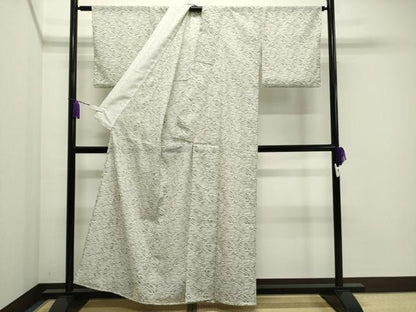 平和屋着物＊夏物 小紋 絽 草木文 洗える着物 CAAW9920gh