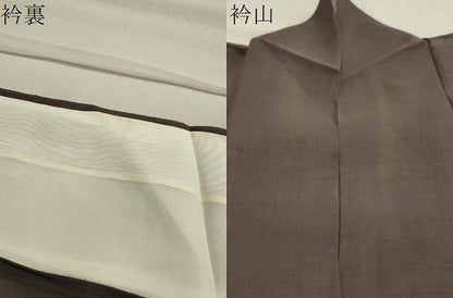 平和屋着物＊夏物 紗紬 樺茶色 正絹 逸品 CAAW9935gh