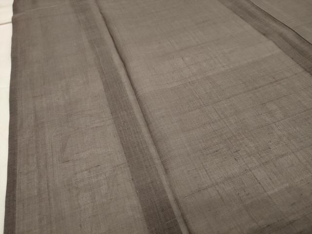 平和屋着物＊夏物 紗紬 樺茶色 正絹 逸品 CAAW9935gh