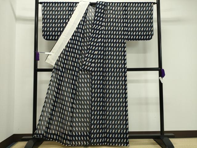 平和屋着物＊夏物 紗紬 吉祥文 正絹 逸品 CAAW9947gh
