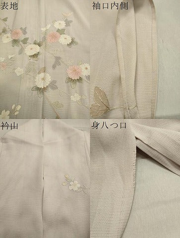 平和屋着物＊夏物 中国三大刺繍 スワトウ刺繍 総刺繍 訪問着 絽 枝花文 暈し染め 正絹 逸品 CAAW9951gh