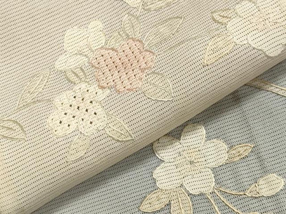 平和屋着物＊夏物 中国三大刺繍 スワトウ刺繍 総刺繍 訪問着 絽 枝花文 暈し染め 正絹 逸品 CAAW9951gh