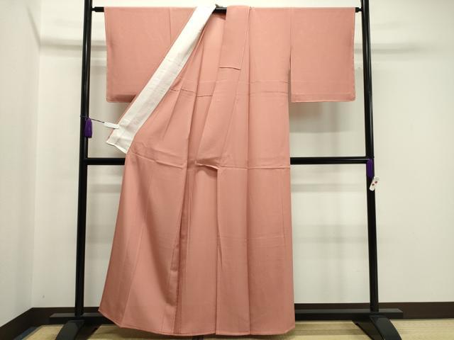 平和屋着物＊夏物 色無地 絽 草木染 堅牢染 ときがら茶色 反端付き 正絹 逸品 未使用 CAAW9978gh