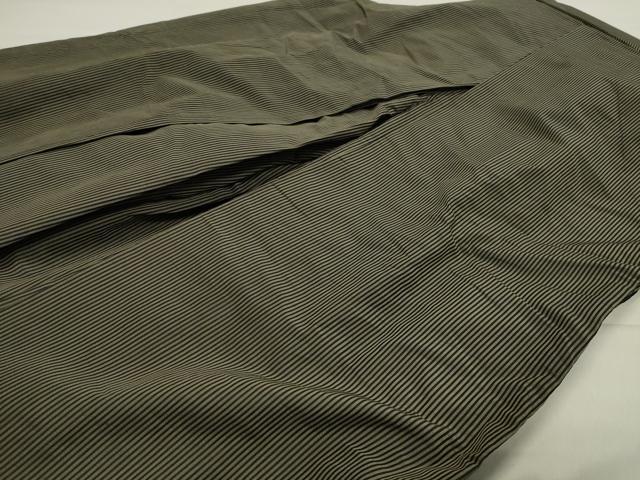 平和屋着物＊夏物 男性 馬乗り袴 縦絽 縞 正絹 逸品 CAAW9999gh