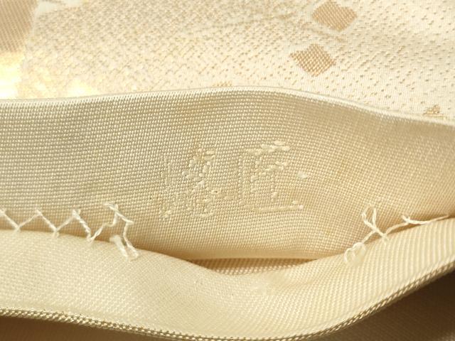 平和屋着物▼六通柄 本袋帯 抱一花鳥色紙文 洛匠 金銀糸 正絹 逸品 CAAX0185vp