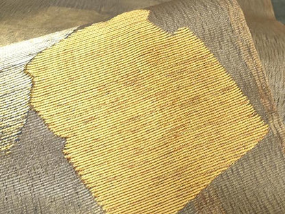 平和屋着物●太鼓柄袋帯　吉祥文　金糸　正絹　逸品　CAAX0522yk