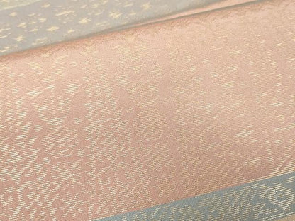 平和屋着物●両面　全通柄　本袋帯　横段花文　金糸　正絹　逸品　CAAX0524yk