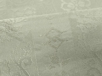 平和屋着物●全通柄袋帯　名物裂　松葉色　正絹　逸品　CAAX0770yk