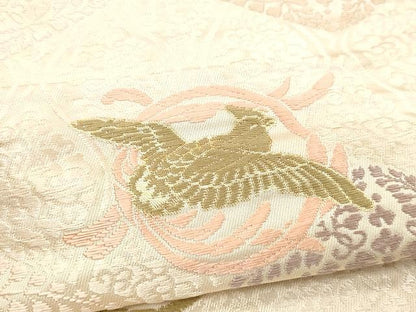 平和屋着物●六通柄袋帯 唐織 吉祥文様 金糸 正絹 逸品 CAAX0784yk