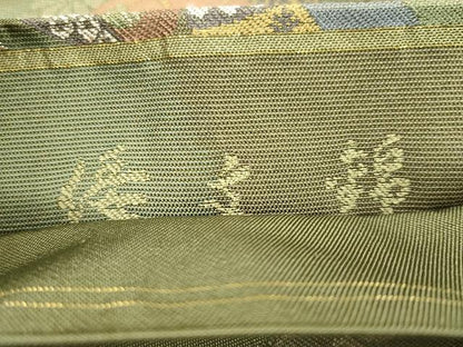 平和屋着物●六通柄　本袋帯　倭文錦　桃山芳潤文　正絹　逸品　CAAX0791yk